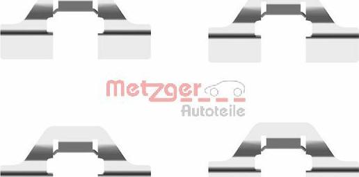 Metzger 109-1684 - Accessory Kit for disc brake Pads autospares.lv