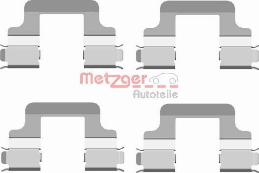 Metzger 109-1679 - Accessory Kit for disc brake Pads autospares.lv