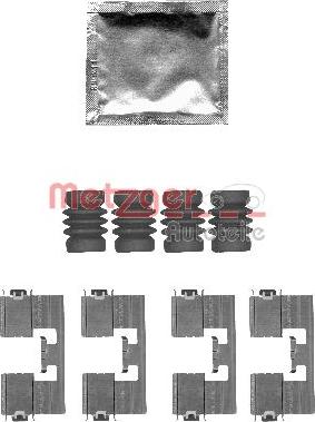 Metzger 109-1818 - Accessory Kit for disc brake Pads autospares.lv