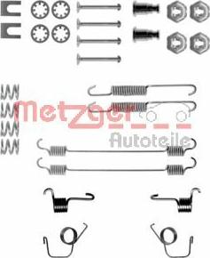 Metzger 105-0617 - Accessory Kit, brake shoes autospares.lv