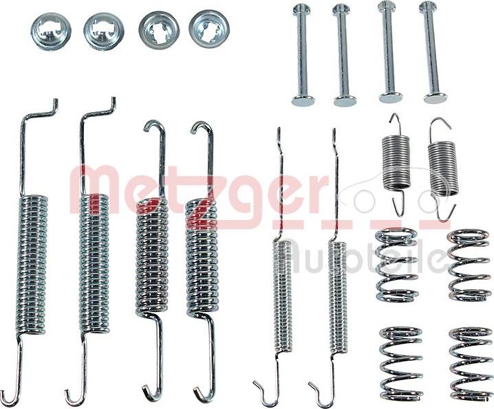 Metzger 105-0680 - Accessory Kit, brake shoes autospares.lv