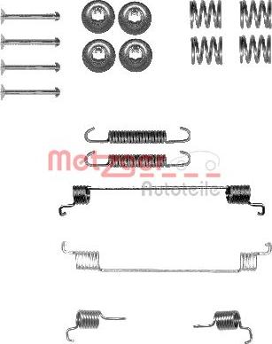 Metzger 105-0014 - Accessory Kit, brake shoes autospares.lv