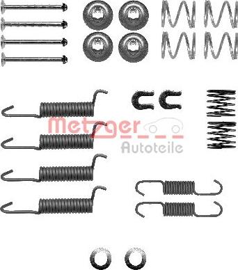 Metzger 105-0016 - Accessory Kit, parking brake shoes autospares.lv