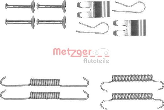 Metzger 105-0013 - Accessory Kit, parking brake shoes autospares.lv
