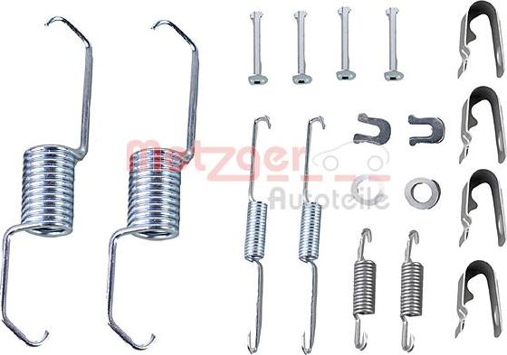 Metzger 105-0743 - Accessory Kit, brake shoes autospares.lv
