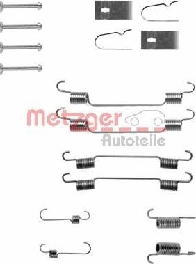 Metzger 105-0722 - Accessory Kit, brake shoes autospares.lv