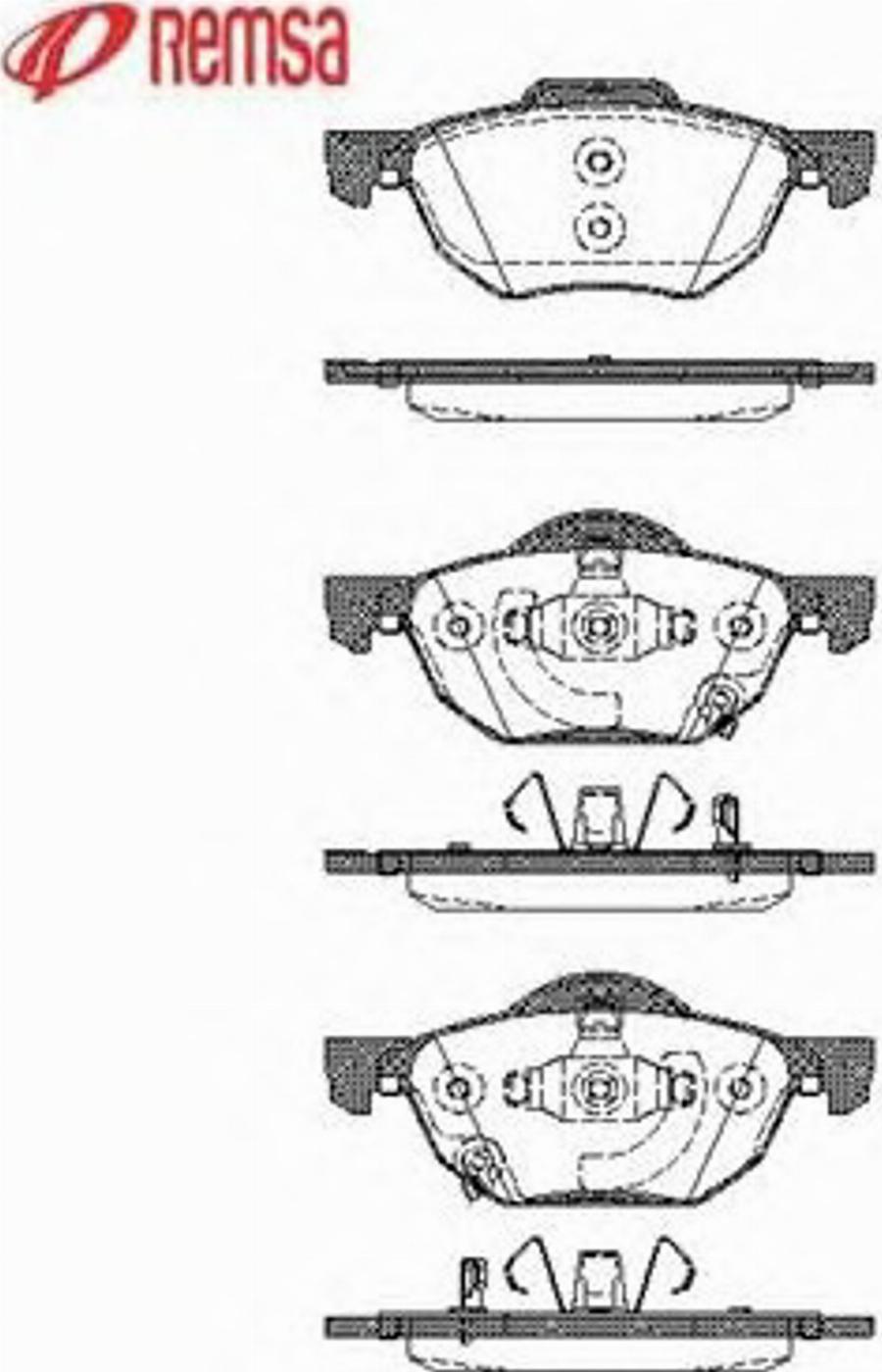 Metzger 1068.02 - Brake Pad Set, disc brake autospares.lv