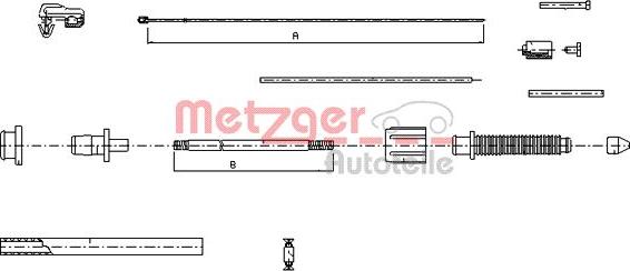 Metzger 10.0382 - Accelerator Cable autospares.lv