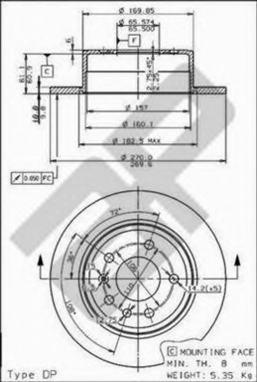 Metzger 10348 - Brake Disc autospares.lv