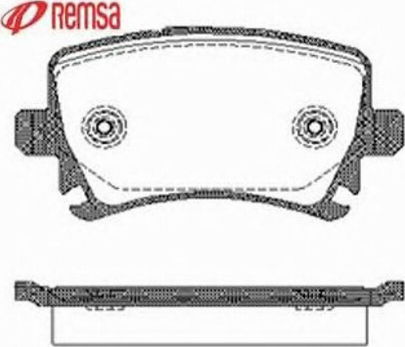 Metzger 103100 - Brake Pad Set, disc brake autospares.lv