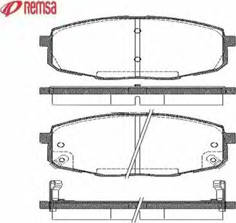 Metzger 103802 - Brake Pad Set, disc brake autospares.lv