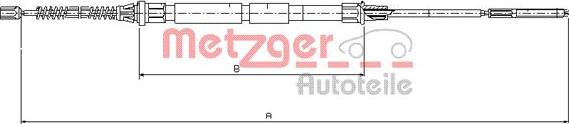 Metzger 10.7431 - Cable, parking brake autospares.lv