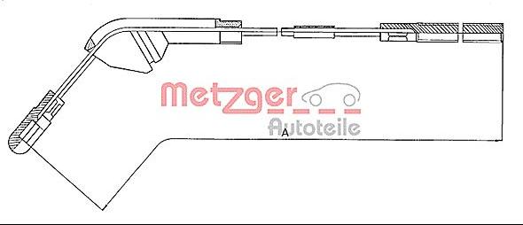 Metzger 11.5941 - Cable, parking brake autospares.lv
