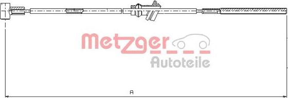 Metzger 11.5932 - Cable, parking brake autospares.lv