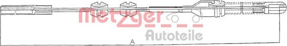Metzger 11.5921 - Cable, parking brake autospares.lv