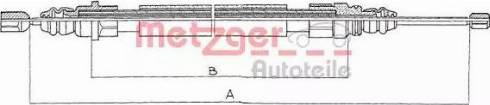 Metzger 11.609 - Cable, parking brake autospares.lv