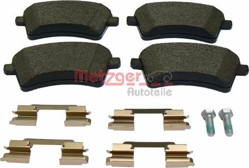 Metzger 1160103 - Brake Pad Set, disc brake autospares.lv