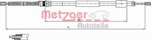 Metzger 11.603 - Cable, parking brake autospares.lv