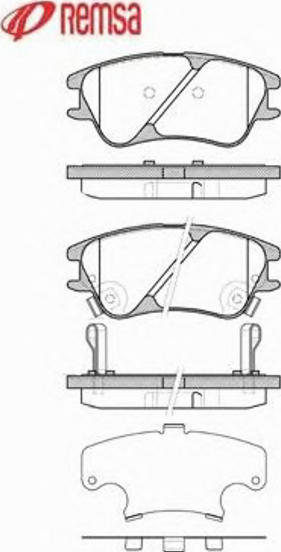 Metzger 113902 - Brake Pad Set, disc brake autospares.lv