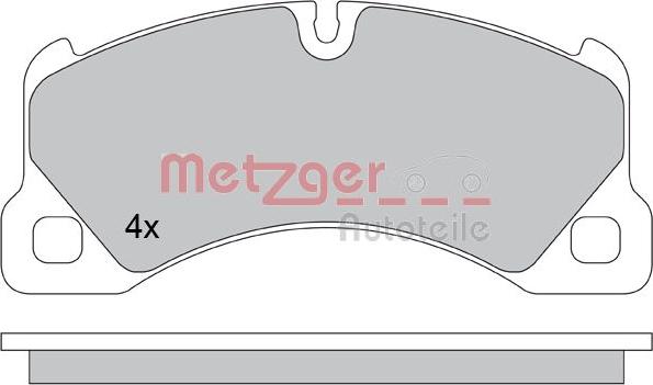 Metzger 1170445 - Brake Pad Set, disc brake autospares.lv