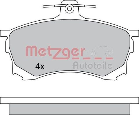 Metzger 1170453 - Brake Pad Set, disc brake autospares.lv