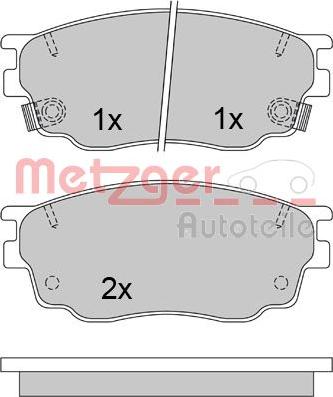 Metzger 1170461 - Brake Pad Set, disc brake autospares.lv