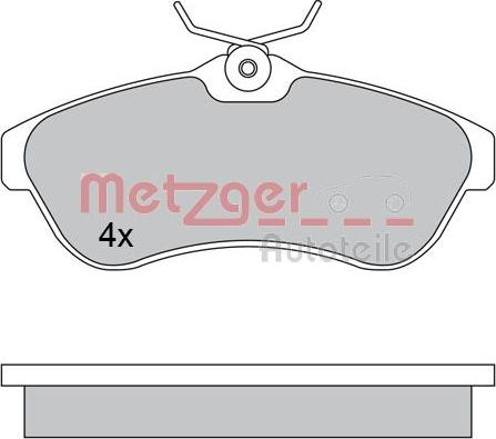 Metzger 1170438 - Brake Pad Set, disc brake autospares.lv