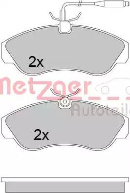 Metzger 1170516 - Brake Pad Set, disc brake autospares.lv