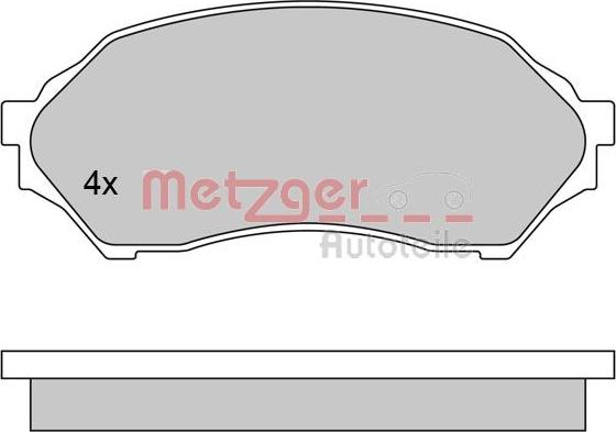 Metzger 1170518 - Brake Pad Set, disc brake autospares.lv