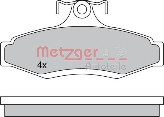 Metzger 1170581 - Brake Pad Set, disc brake autospares.lv