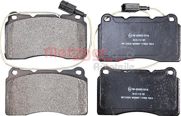 Metzger 1170583 - Brake Pad Set, disc brake autospares.lv