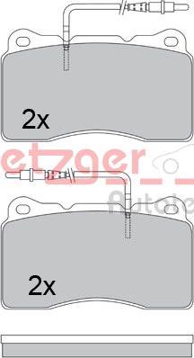 Metzger 1170534 - Brake Pad Set, disc brake autospares.lv