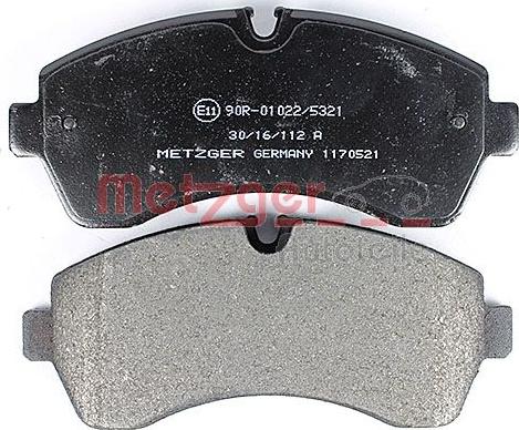 Metzger 1170521 - Brake Pad Set, disc brake autospares.lv