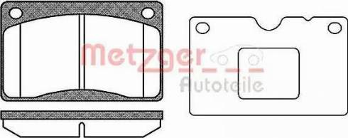 Metzger 1170699 - Brake Pad Set, disc brake autospares.lv