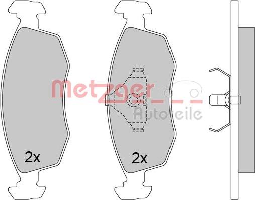 Metzger 1170642 - Brake Pad Set, disc brake autospares.lv