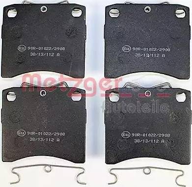 Metzger 1170663 - Brake Pad Set, disc brake autospares.lv