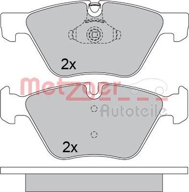 Metzger 1170684 - Brake Pad Set, disc brake autospares.lv