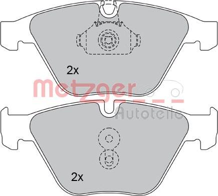 Metzger 1170090 - Brake Pad Set, disc brake autospares.lv