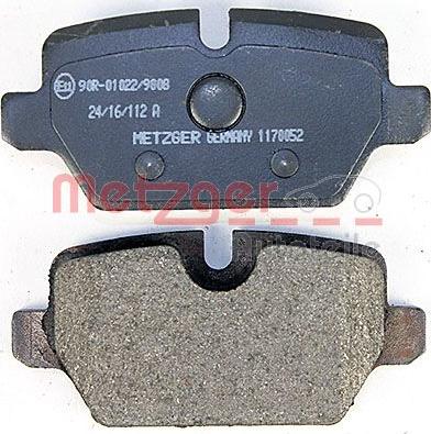 Metzger 1170052 - Brake Pad Set, disc brake autospares.lv