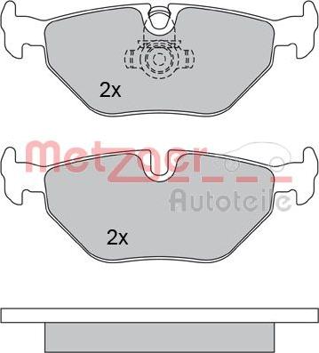 Metzger 1170014 - Brake Pad Set, disc brake autospares.lv