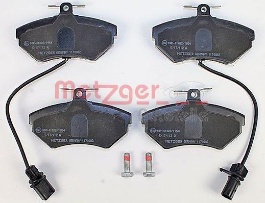 Metzger 1170082 - Brake Pad Set, disc brake autospares.lv