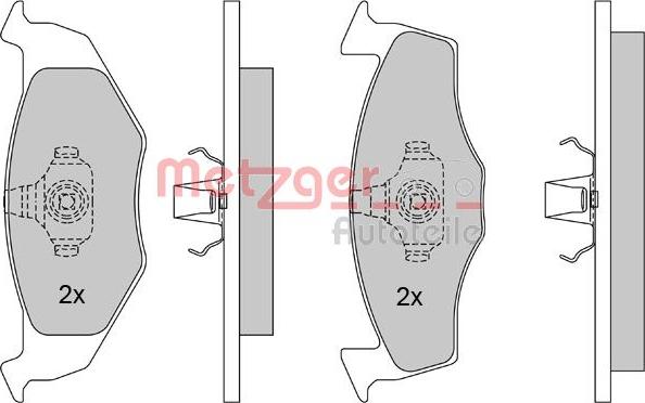 Metzger 1170023 - Brake Pad Set, disc brake autospares.lv