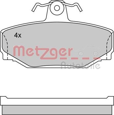Metzger 1170074 - Brake Pad Set, disc brake autospares.lv