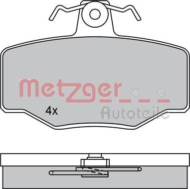 Metzger 1170076 - Brake Pad Set, disc brake autospares.lv