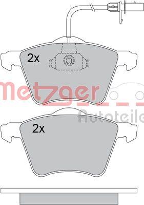 Metzger 1170104 - Brake Pad Set, disc brake autospares.lv