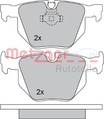 Metzger 1170105 - Brake Pad Set, disc brake autospares.lv