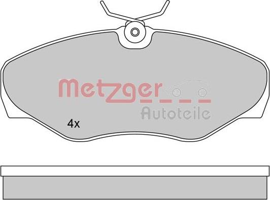 Metzger 1170110 - Brake Pad Set, disc brake autospares.lv
