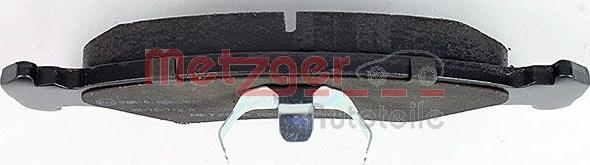 Metzger 1170181 - Brake Pad Set, disc brake autospares.lv