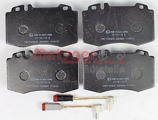 Metzger 1170137 - Brake Pad Set, disc brake autospares.lv