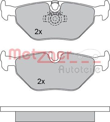 Metzger 1170120 - Brake Pad Set, disc brake autospares.lv